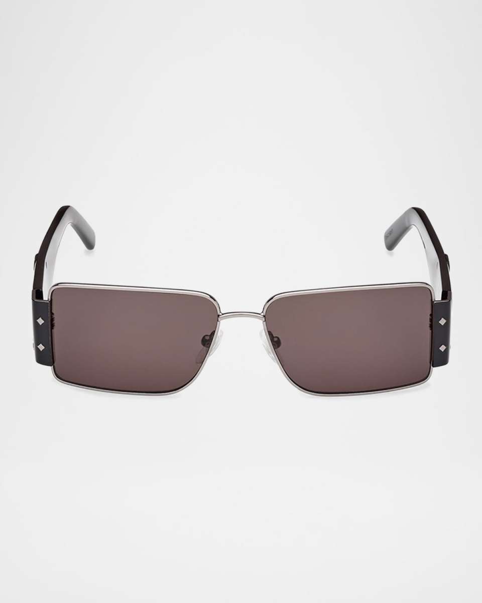 Rectangle Metal and Plastic Sunglasses